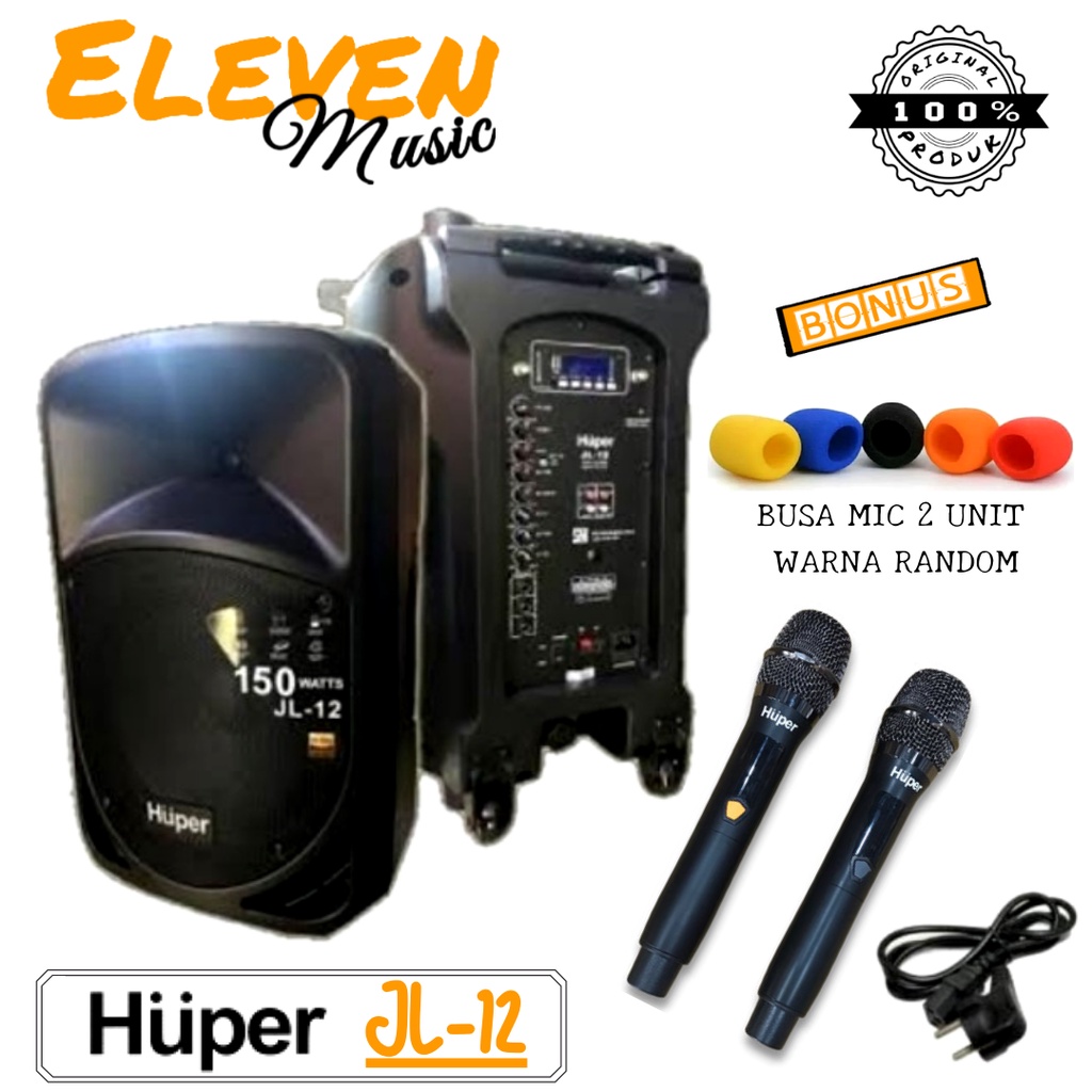 Huper Jl-12 Speaker Portable Aktif Bluetooth