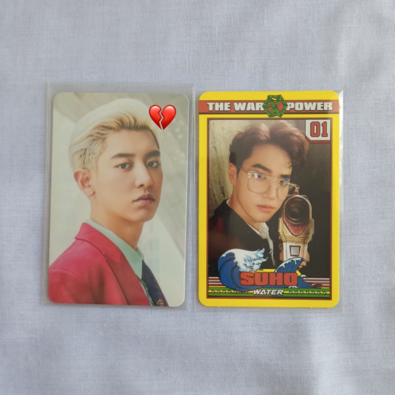 [ SET ] pc photocard exo chanyeol exploration jasmer Fortune card non albumpower  power[ BOOKED]
