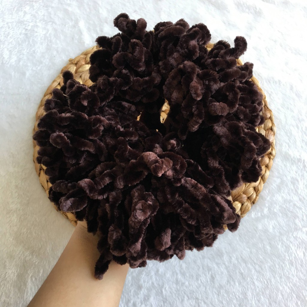 Ikat Rambut Ubur ubur Kunciran Cendol Jumbo Hijab Cepol Aksesoris [E 6555]-Besar (120 Helai)