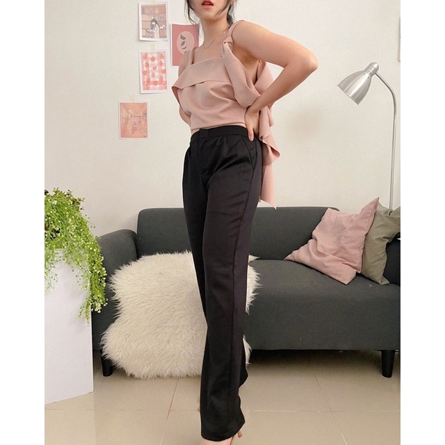 KANON - Kaede Basic Pants - Celana kantor wanita bahan scuba