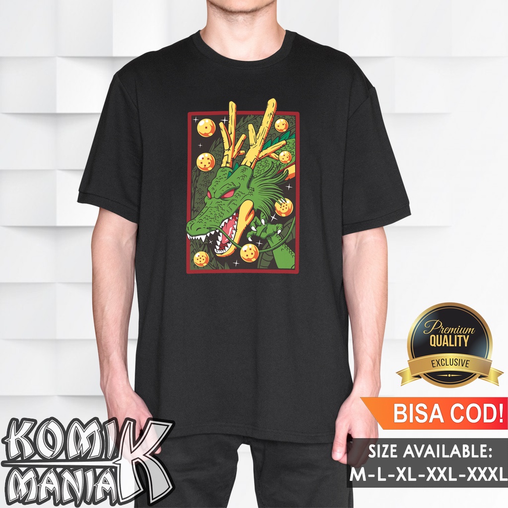 Kaos Distro Anime Baju DragonBall T Shirt Gambar Dragon Ball Tshirt Wibu Lengan Panjang Pendek Origi