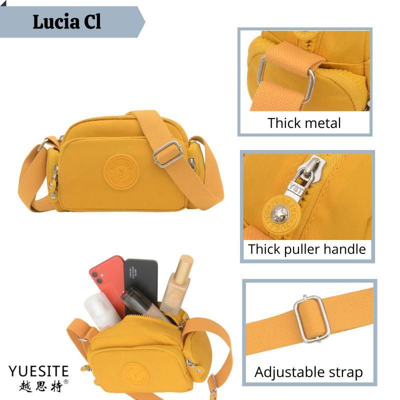 TAS SELEMPANG YUESITE LUCIA FASHION IMPORT ORIGINAL SLINGBAG