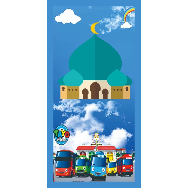 Sajadah Anak,sajadah anak karakter,sajadah nama,sajadah kecil,sajadah custom,sajadah travelling.saja