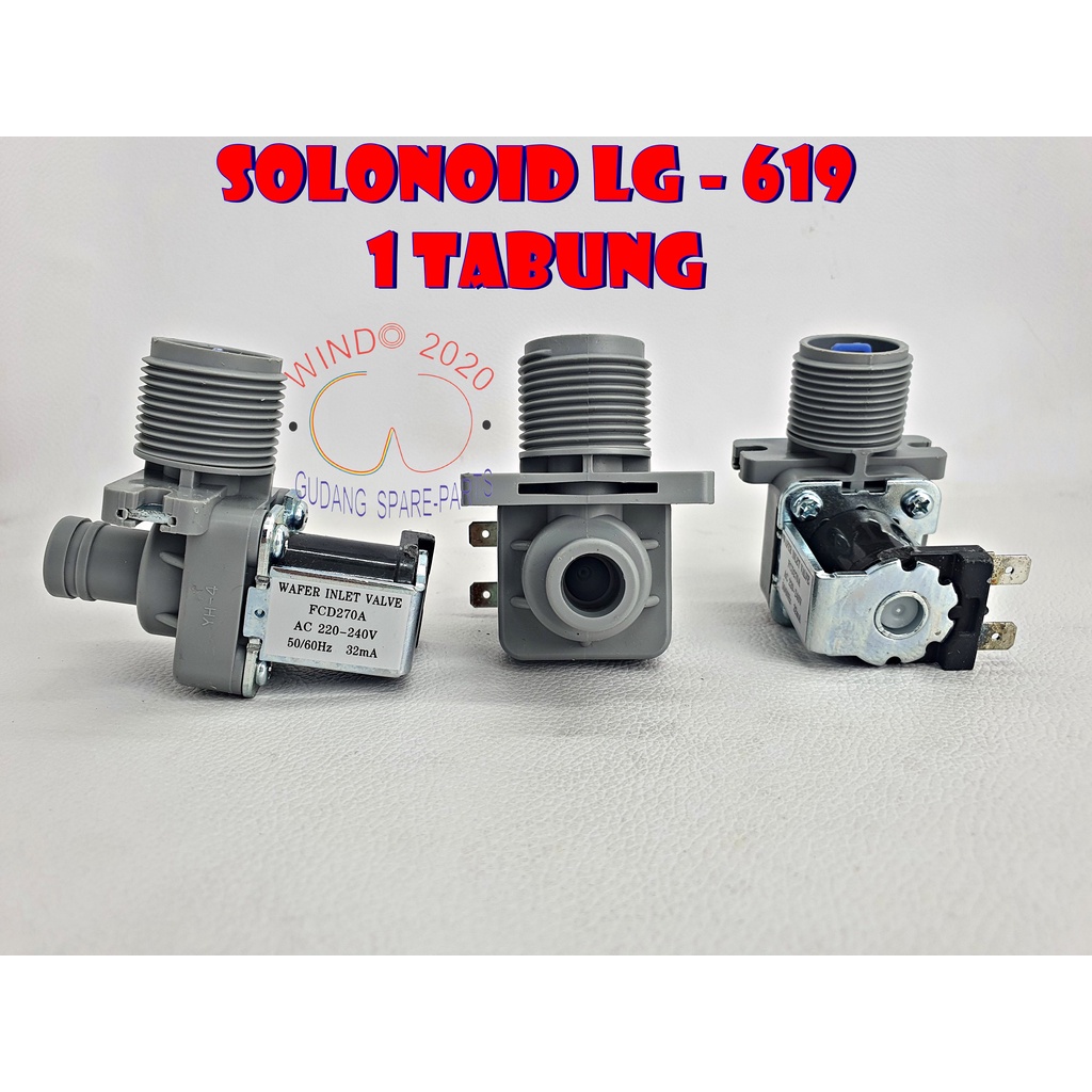 SLONOID 618 | PUMP WATER INLET | SELENOID OTOMATIS POMPA MASUK AIR MESIN CUCI LG 1 TABUNG MULTI