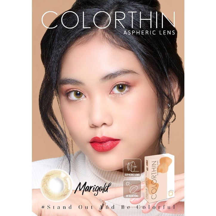 SOFTLENS X2 COLORTHIN MARY GOLD ( MINUS 0.50 S.D -6.00 ) 14.5 MM