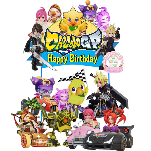 CHOCOBO GP CAKE TOPPER