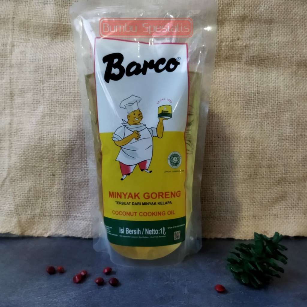 Minyak Goreng Barco 1 Liter Botol / Minyak Kelapa Barco 1 - Botol