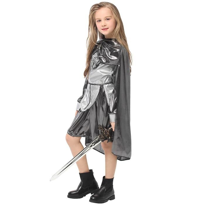 SILVER KNIGHT girl costume cosplay haloween kostum anak ksatria