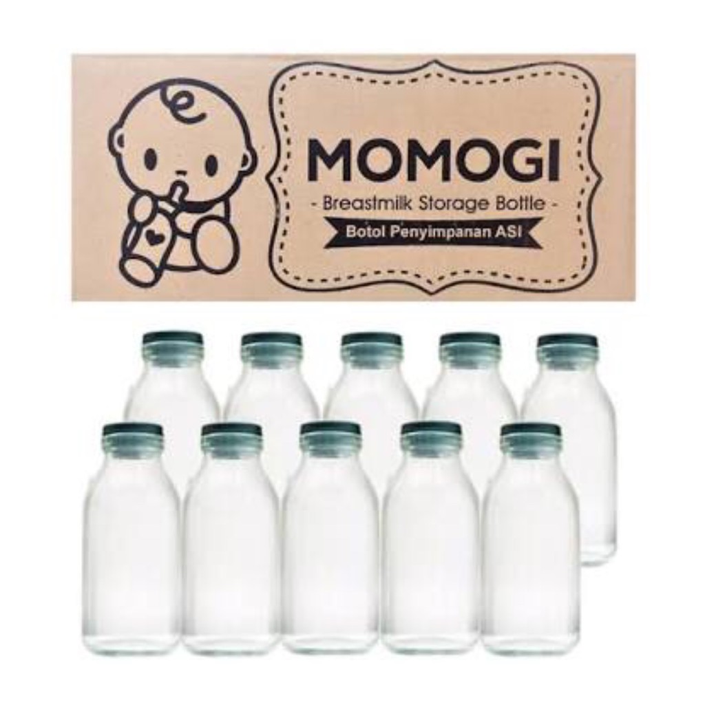 MOMOGI Botol Asi Kaca 10pcs