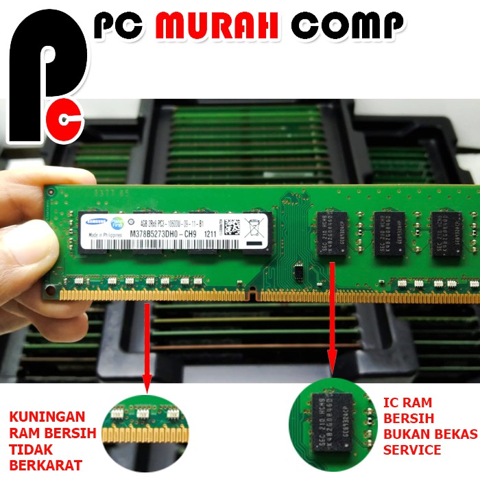 Ram/Memory PC DDR3 2GB PC-10600 SAMSUNG