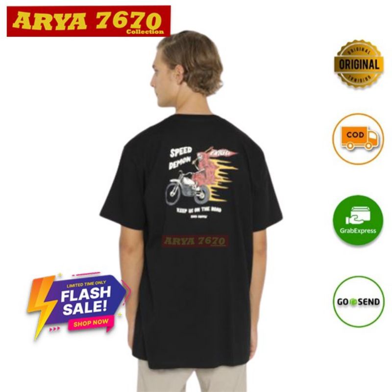 [PROMO] Erigo T-Shirt Speed Demons Black Original Size M - Harga Termurah