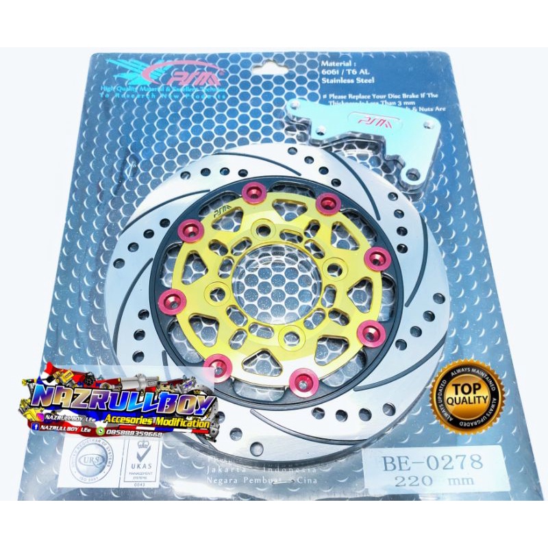 piringan PSM 220mm untuk Honda
Vario ,beat,Fino ,Revo ,blade