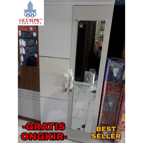 Lemari 2 pintu Olympic Hessian Minimalis (PROMO)