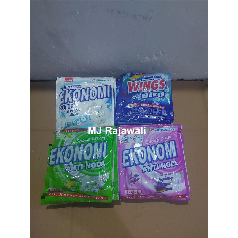Sabun Colek Ekonomi Wings Biru 350K 80 gram - Renceng