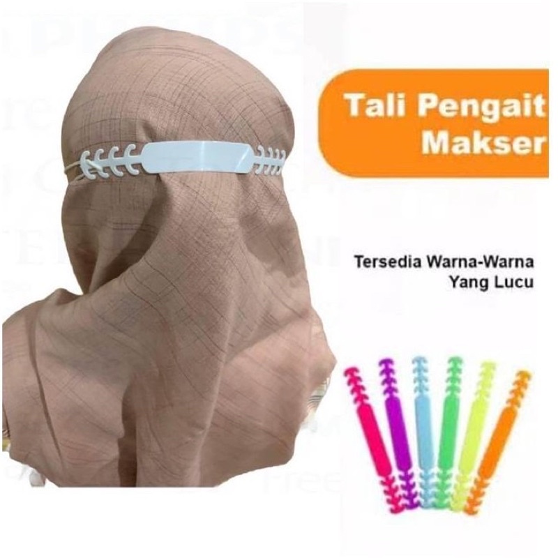 Pengait Masker Silikon Konektor Masker Penyambung Masker Hijab Lentur