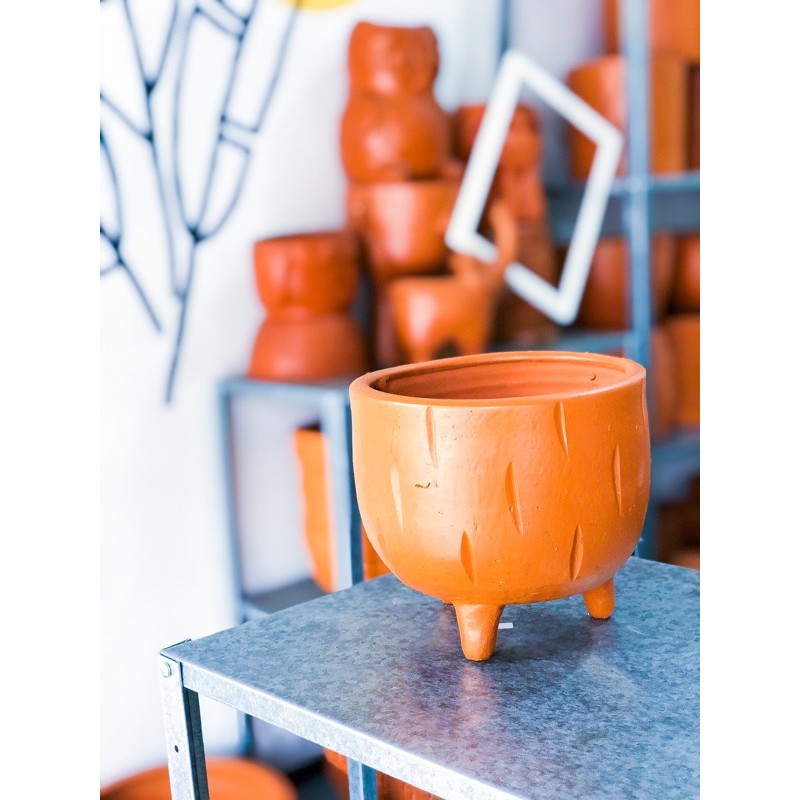 Pot Terakota / Pot Gerabah / Pot Teracotta / Tanah Liat Kaki Gerimis