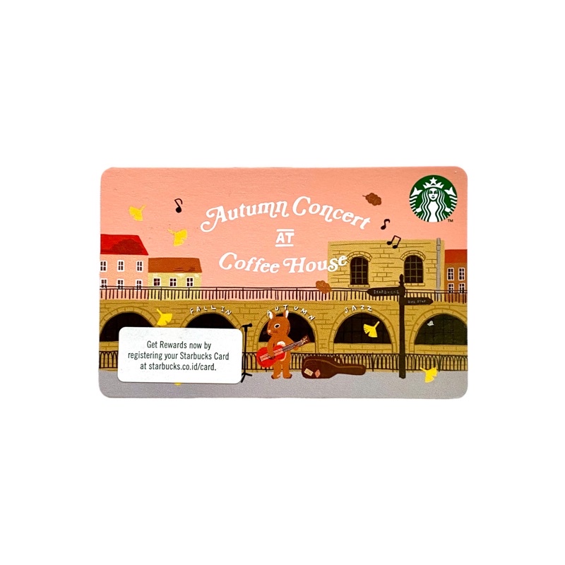 Autumn Concert Coffee House Starbucks Card Indonesia Kartu Paper 2022
