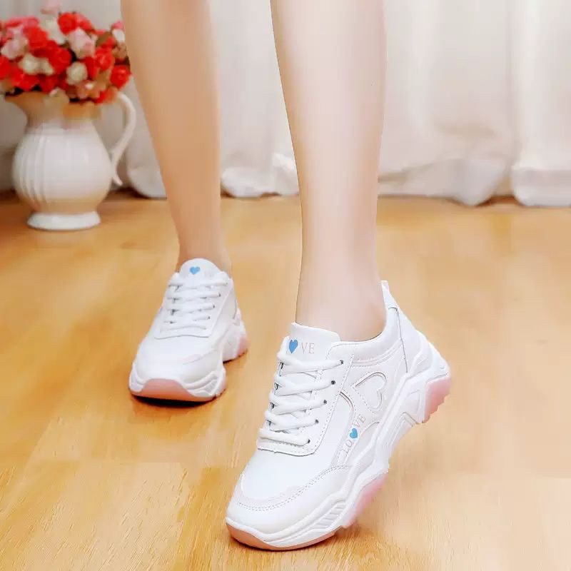 sneakers wanita love you korean style