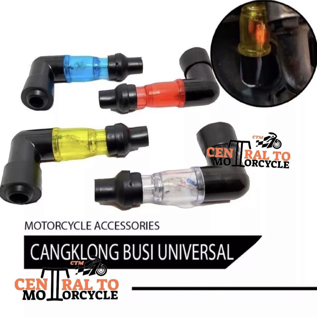 TUTUP BUSI NYALA TRANSPARAN / CANGKLONG BUSI NYALA UNIVERSAL BISA SEMUA MOTOR