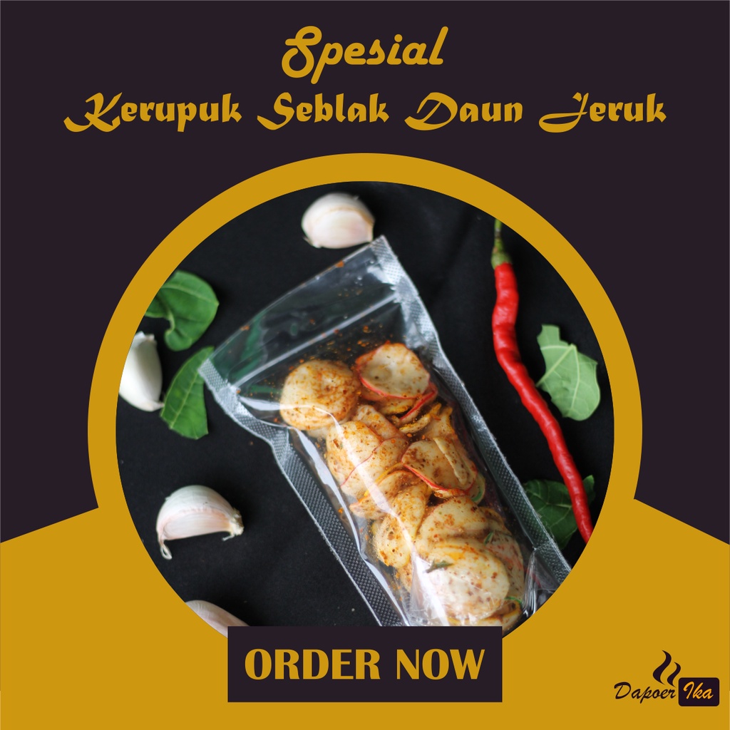 

KERUPUK SEBLAK KERING PEDAS DAUN JERUK KENCUR / CAMILAN ENAK DAN MURAH / MAKANAN RINGAN / DAPOER IKA