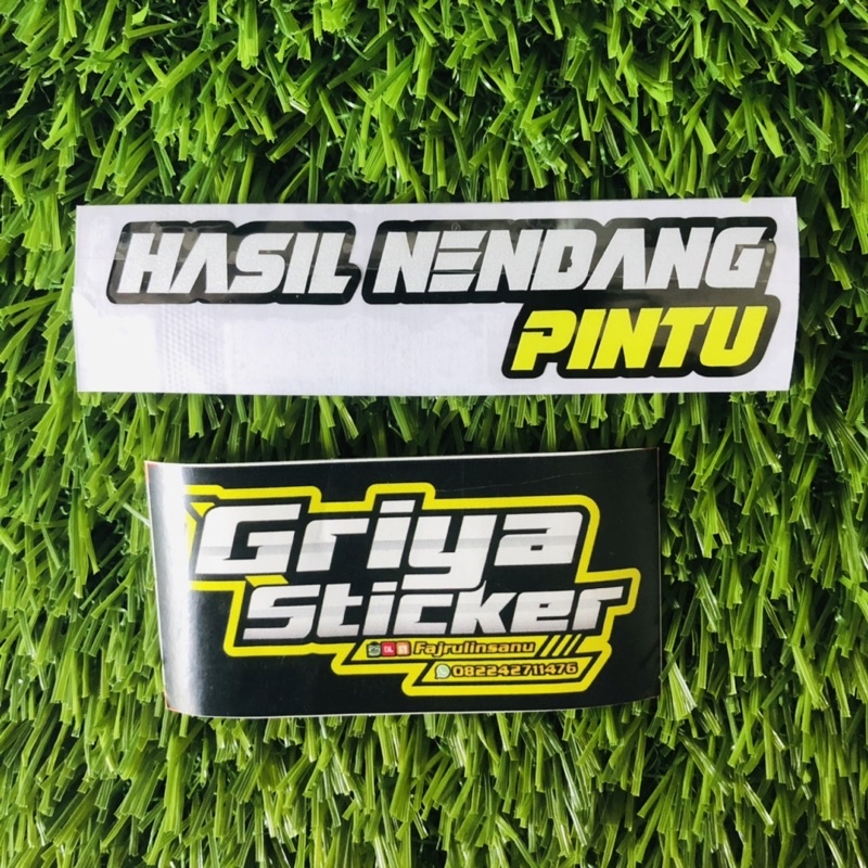 stiker HASIL NENDANG PINTU sticker ngab viral