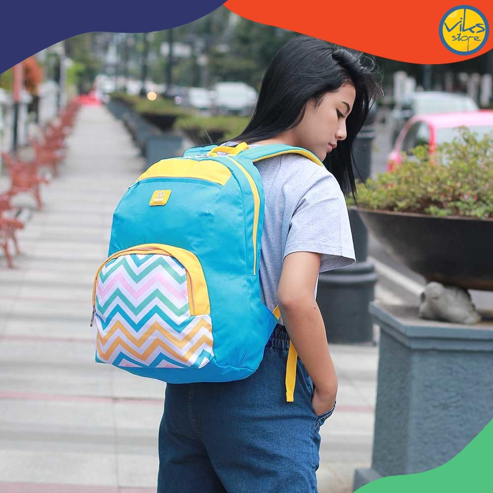 Tas Wanita Herbie Tas Ransel Cewek Tas Backpack Wanita Sekolah Kuliah Free Raincoat Jas Hujan