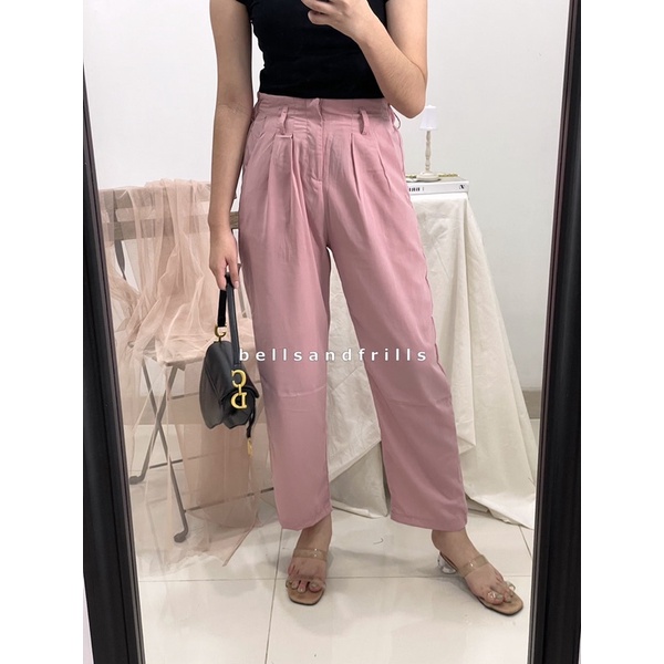 REYNA Celana Panjang Wanita / Kulot Korea Casual / Loose Pants P5