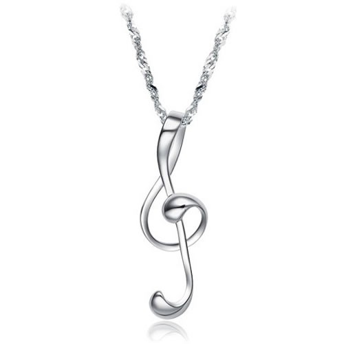 Kalung Liontin Musik Treble Clef