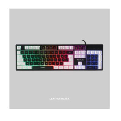 Keyboard gaming rexus wired usb 2.0 membrane rainbow full size 104 keys for pc laptop k9-e rx-k9e