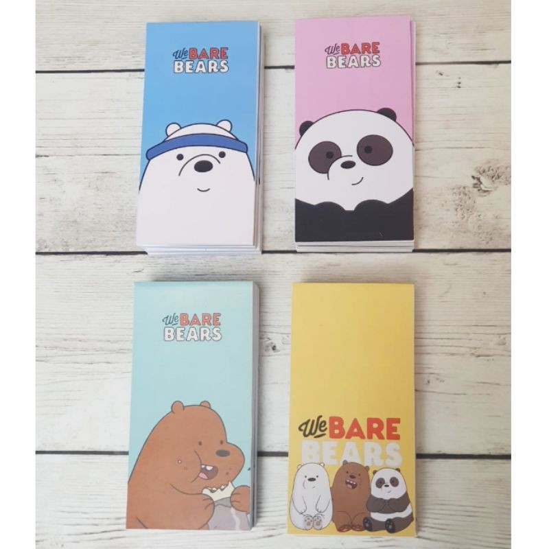 

We Bare Bears Mini Long Notes Buku Catatan Tulis Notebook Notepad Hampers Souvenir Birthday