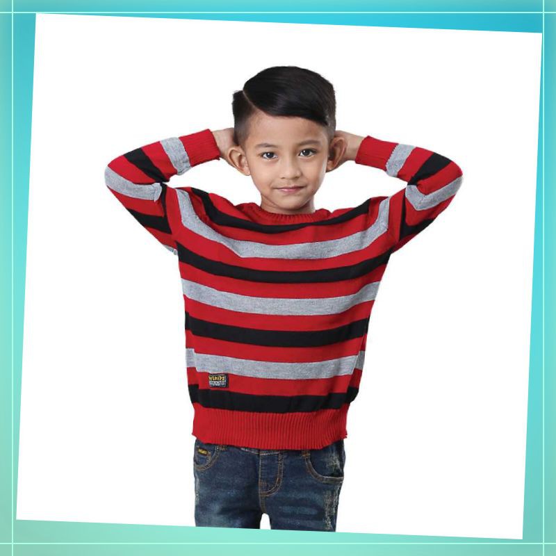 Sweater rajut anak laki-laki cowok