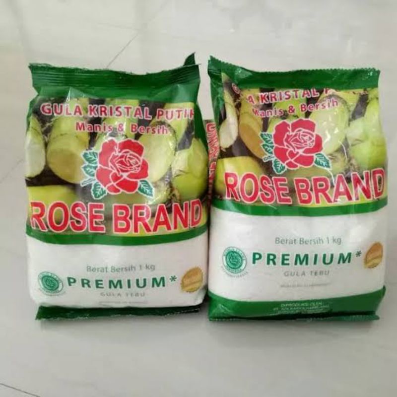 

Gula rosebrand 1 kg ( kemasan hijau )