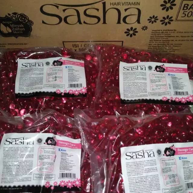 SASHA VITAMIN RAMBUT SASHA ORIGINAL BELI 100 SEGEL PLASTIK