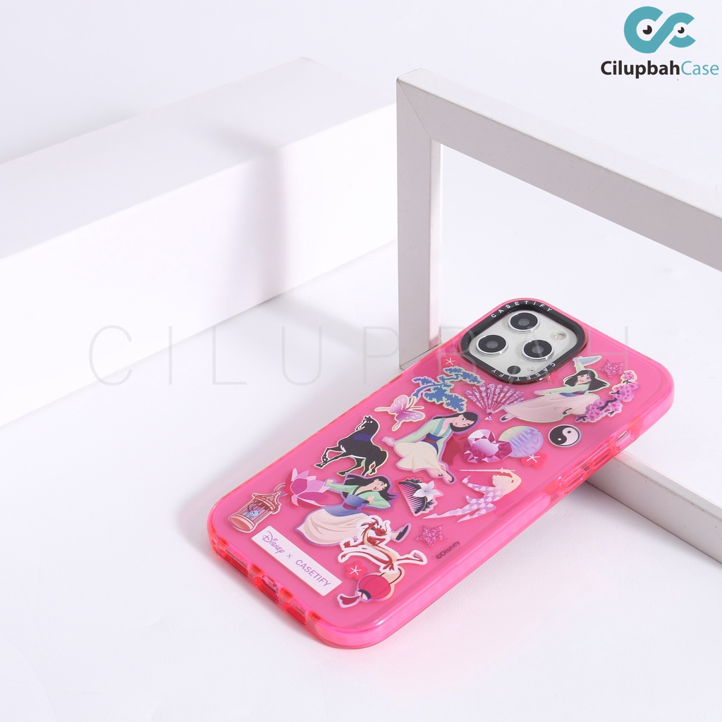 Casetfy Princess (1)  Soft Case iPhone 6 7 8 SE 6+ 7+ 8+ X XR XS 11 12 13 Pro Max-CD Hot Pink