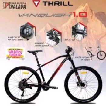Mtb 27.5 Thrill Vanquish 1.0 20 speed shimano Deore 2 x 10 speed