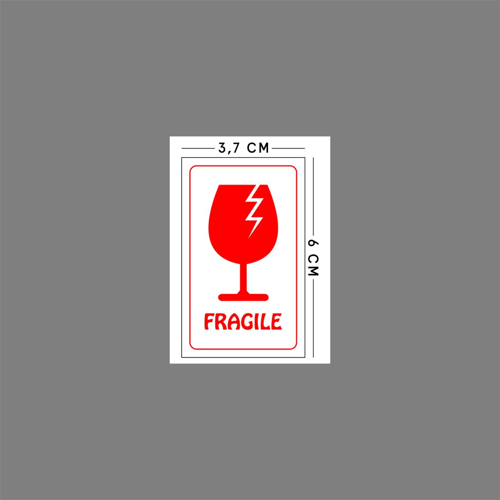 

Sticker FRAGILE uk. 3,7 x 6 cm 1 Warna