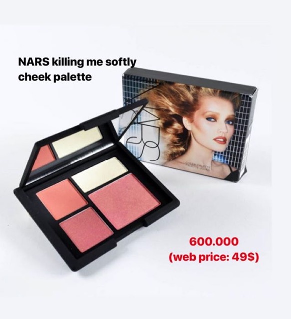 nars orgasm killing me softly cheek palette (highlighter, blush on orgasm, gilda)