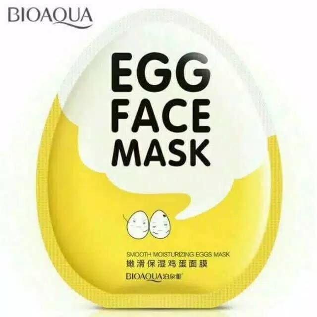 BIOAQUA EGG FACE MASK / BIOAQUA FACIAL MASK | MASKER WAJAH