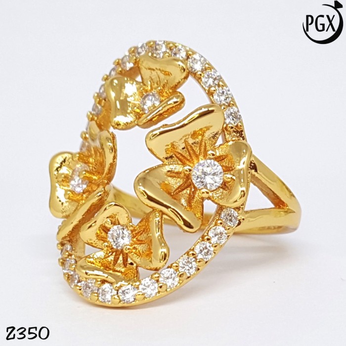 Cincin Berlian Replika Perhiasan Xuping Asli Original Lapis Emas Z350