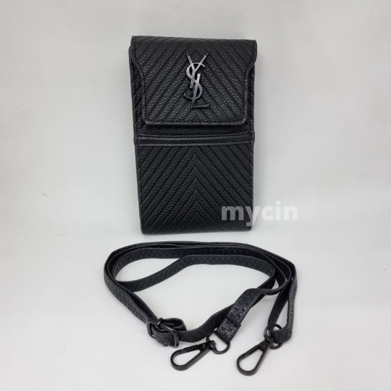 Tas HPO/ Tas Selempang HP/ Tempat HP/ Tas Handphone Kulit Pria Wanita (1304, 1306, 1308)