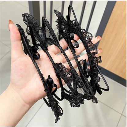 AC041 Bando Telinga Kucing Cosplay Wanita Neko Cat Lace Hairband