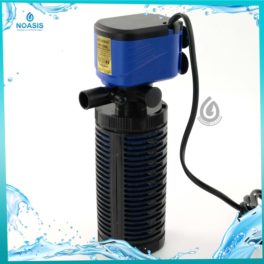 POMPA AIR AQUARIUM INTERNAL FILTER AQUAMAN -1200L SUMBERSIBLE 1200 L