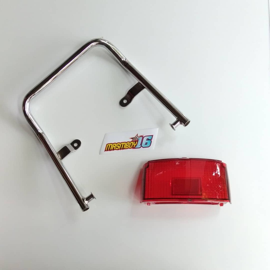 Mika kaca stoplamp lampu stop gl pro gl max set dengan begel glpro pipa bulat