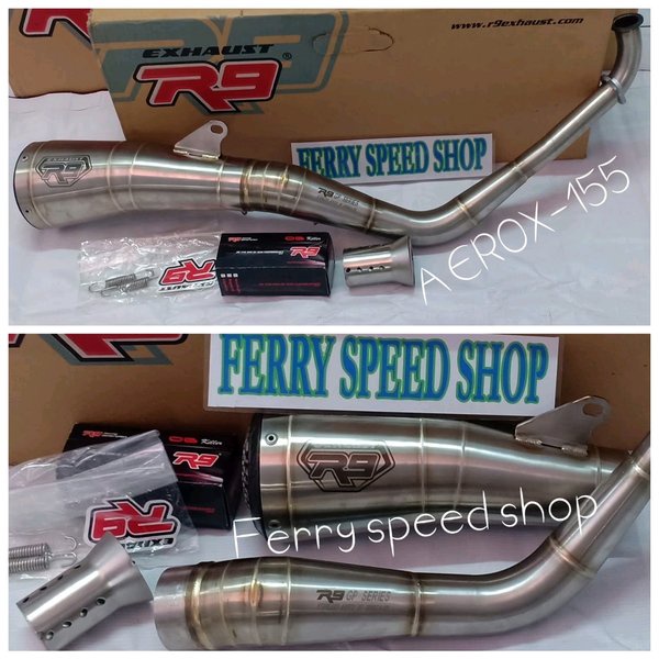 knalpot r9 gp series stainless aerox 155 knalpot r9 gp series  aerox 155 knalpot r9 gp stenlis  aero