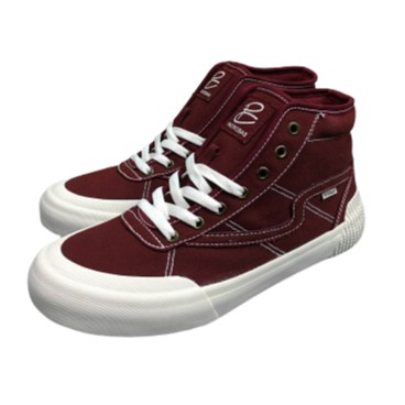Sepatu Sneakers Pria Patrobas Equip High Black White / All Black / Charcoal Grey / Navy / Maroon / White Gum Original 100%-Maroon