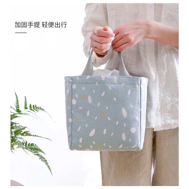 ♫ Megata ♫ A164 Tas Bekal Motif Pattern Lunch Cooler Bag Salur Makanan Aluminium Kotak Makan Import