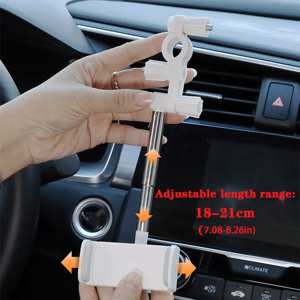 Stand Holder Handphone android / iPhone 12 Kursi Adjustable Untuk Kaca Spion Tengah Mobil