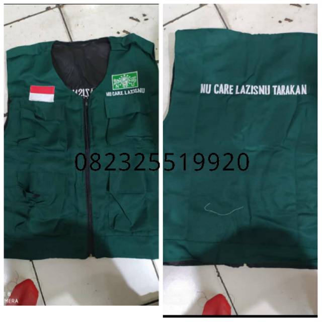 Rompi Lazisnu plus bordir depan belakang