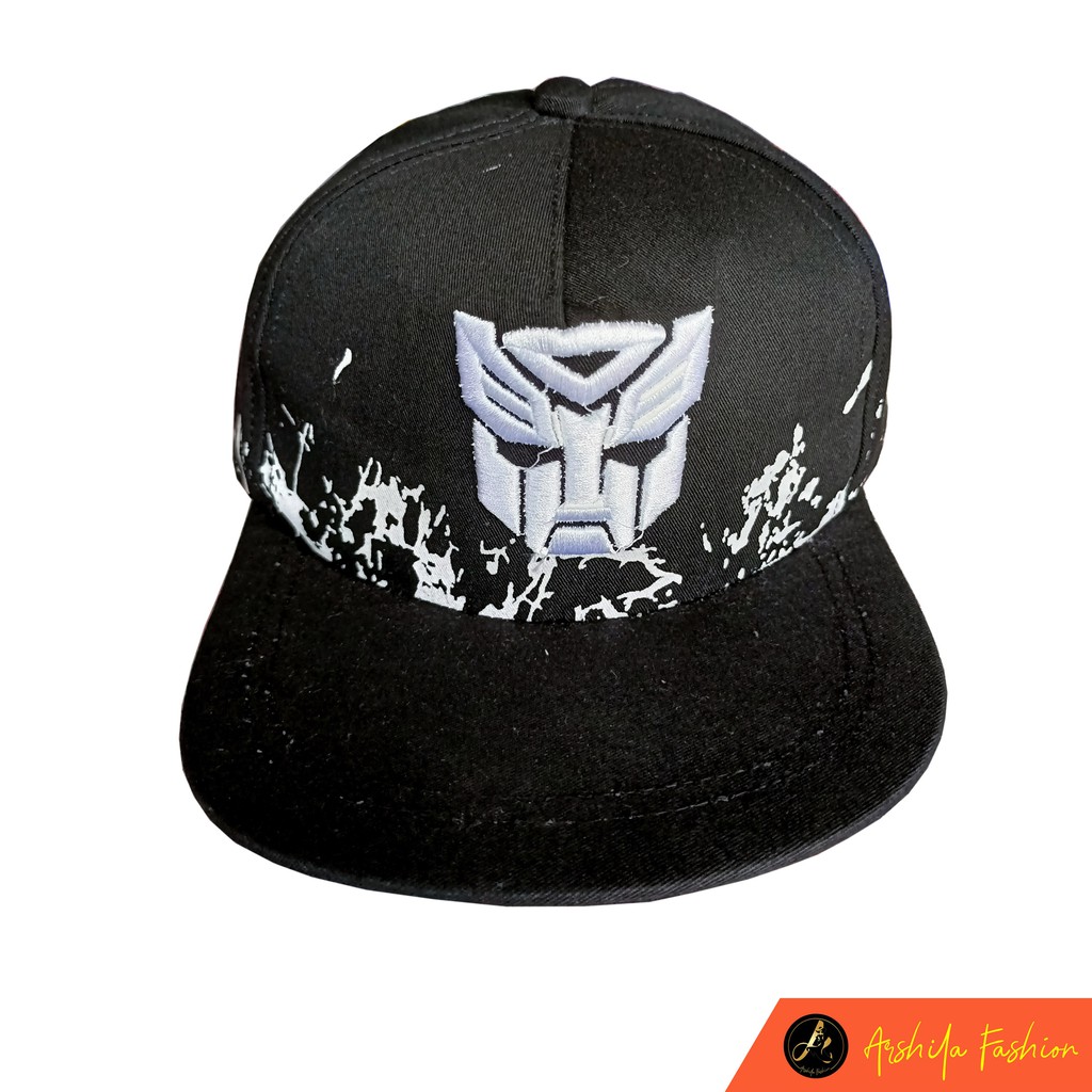 Topi Snapback Anak Motif  Transformer Bercak usia 4 - 12 tahun / Arshila_fashion