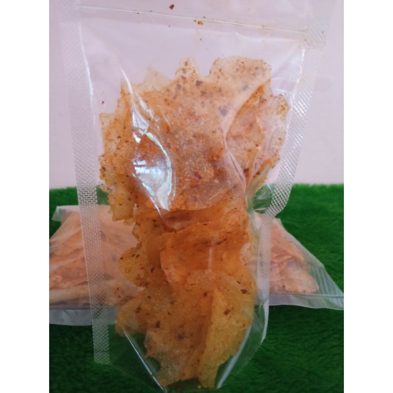 

Kripik kaca extra pedas kemasan 250 gram